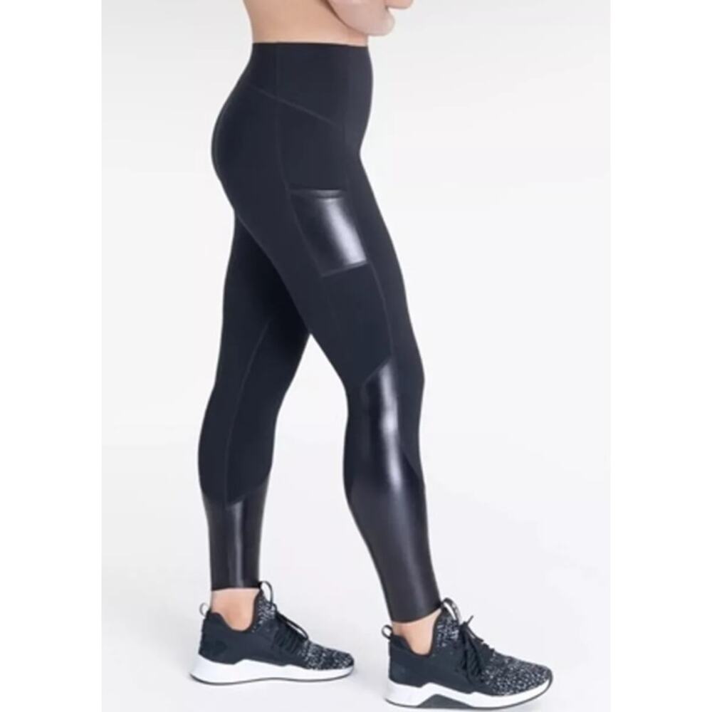 SPANX Black Shiny Leggings